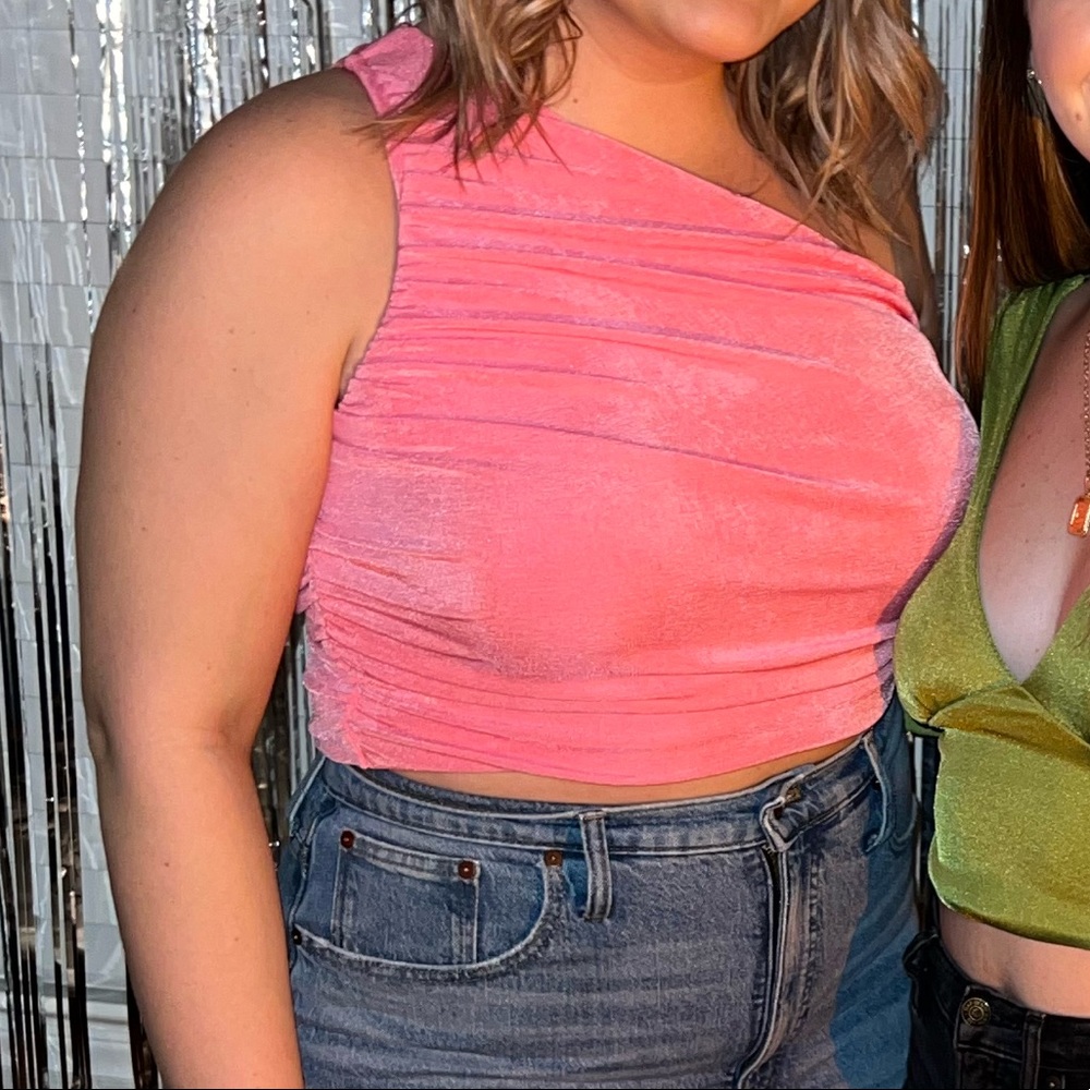 One shoulder tank top